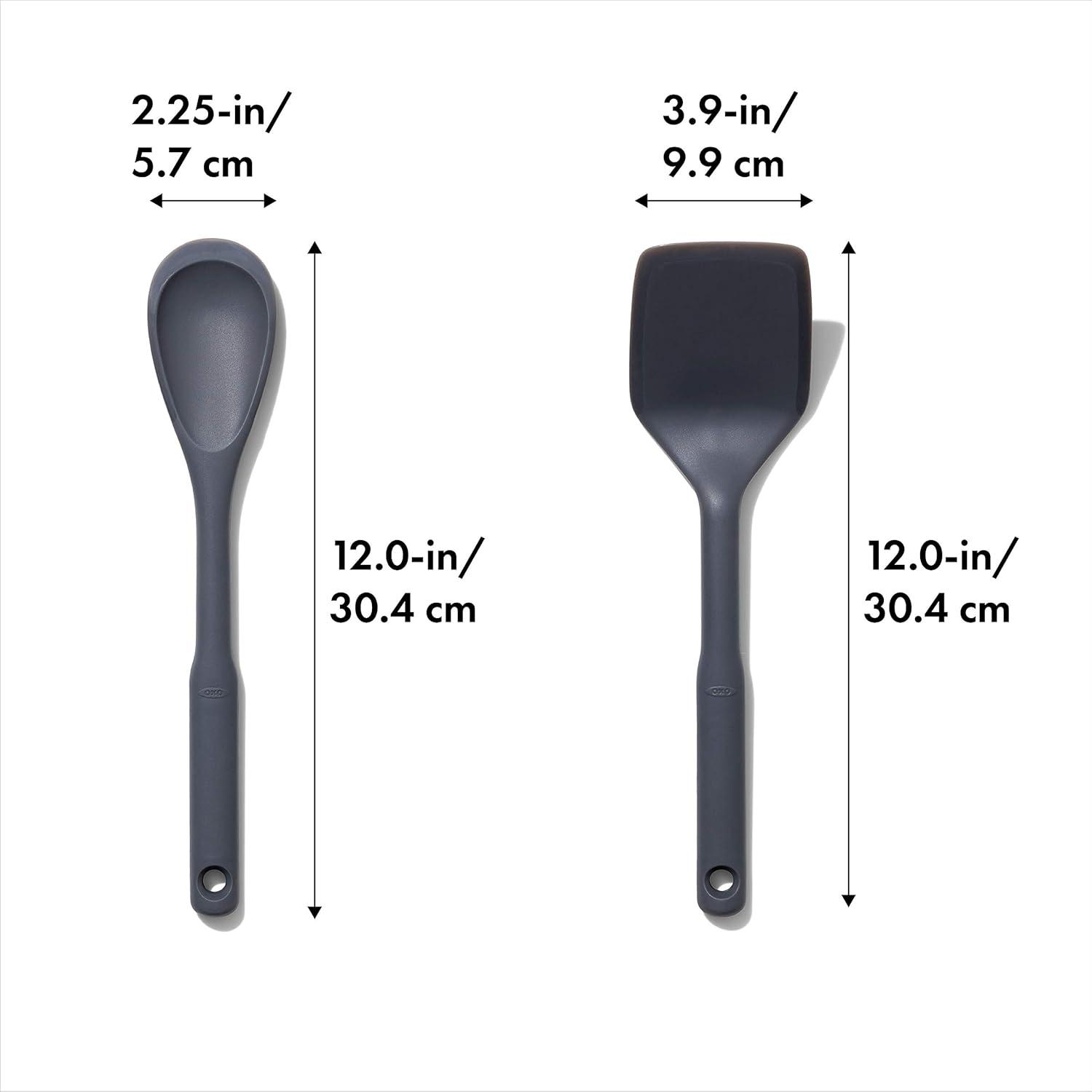 imageOXO Good Grips 3Piece Silicone Utensil Set Gray One size2Piece Set