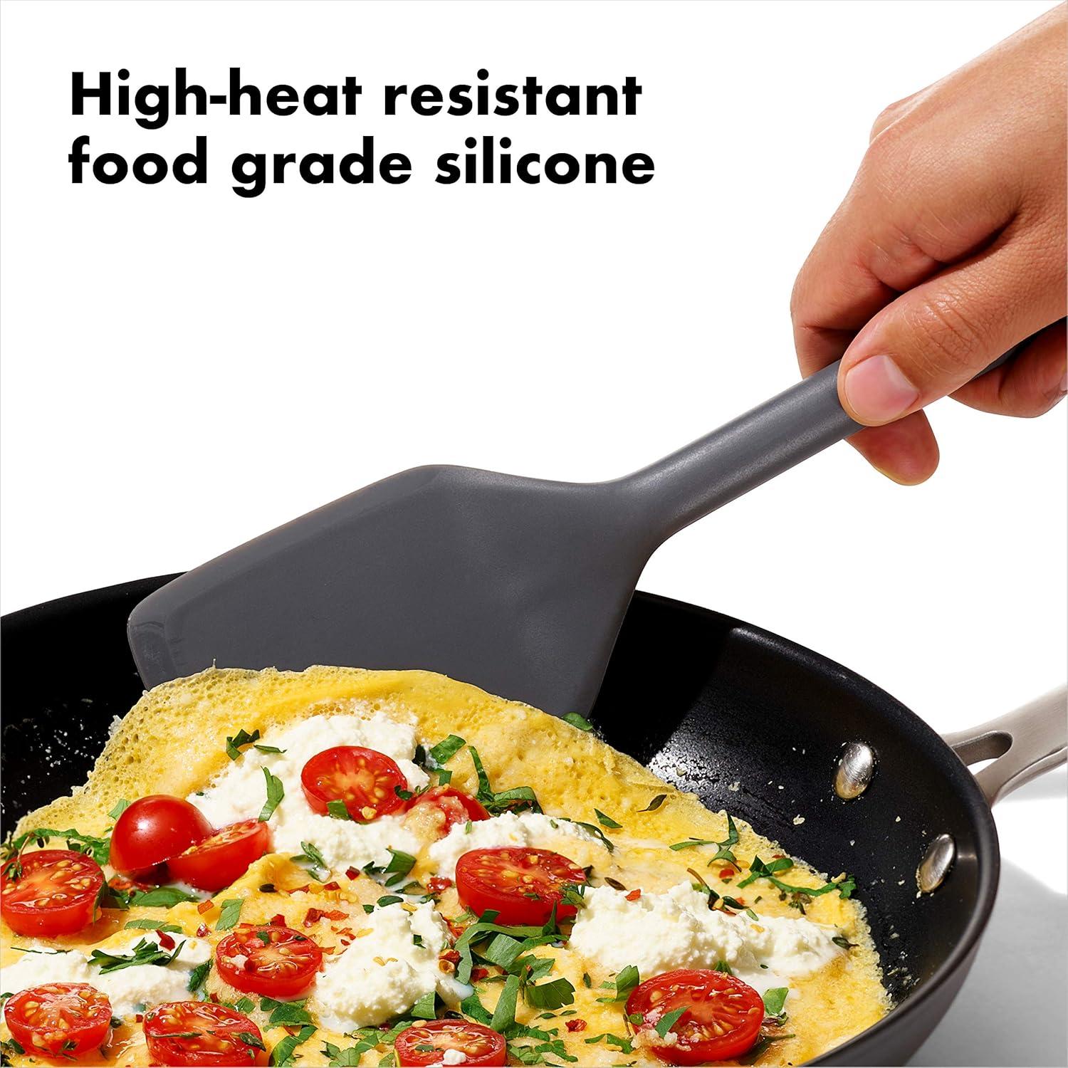 imageOXO Good Grips 3Piece Silicone Utensil Set Gray One size2Piece Set