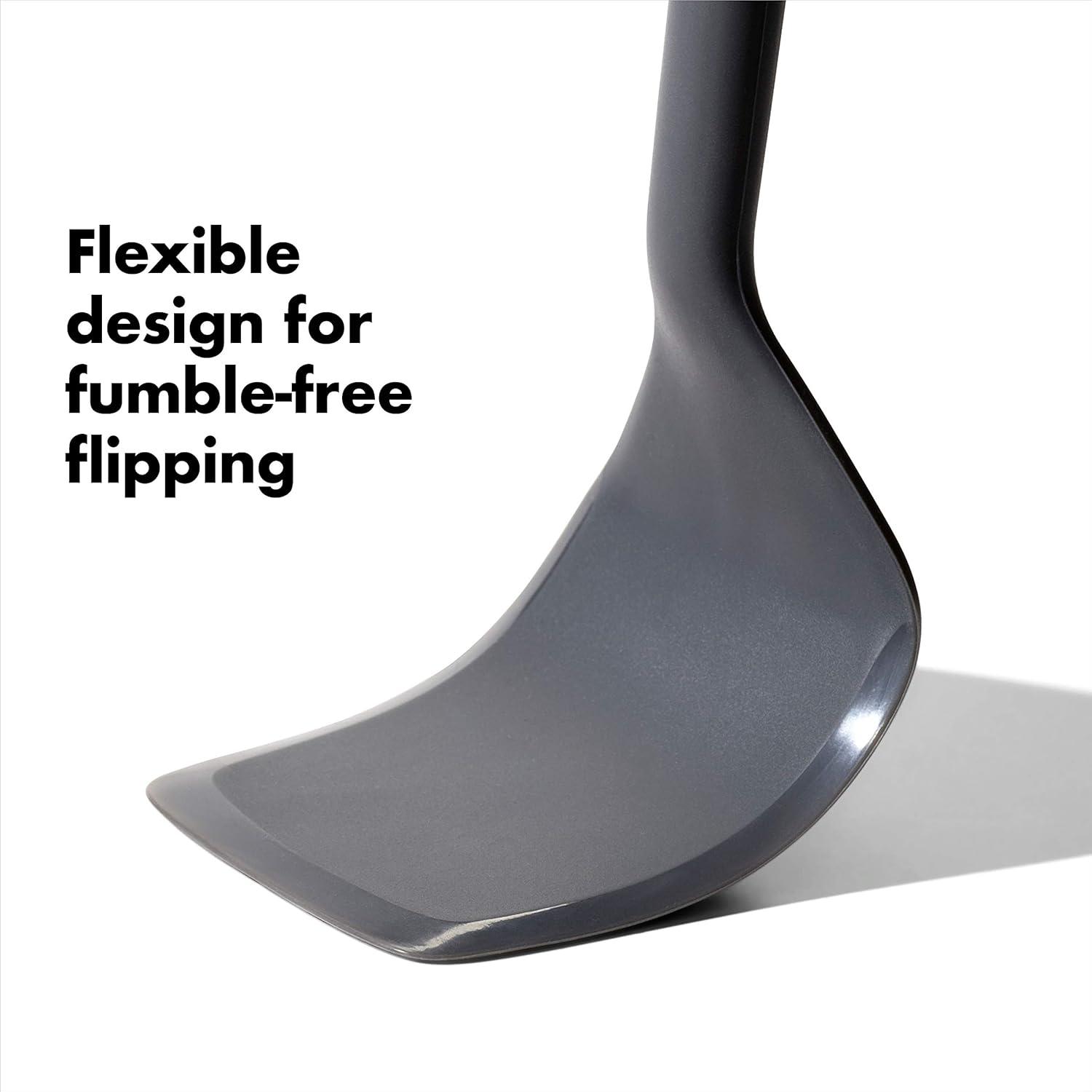 imageOXO Good Grips 3Piece Silicone Utensil Set Gray One size2Piece Set