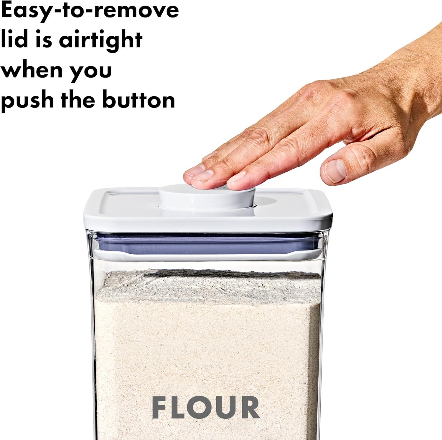 imageOXO Good Grips 8Piece Baking Essentials POP Storage Container SetLabeled Baking Set