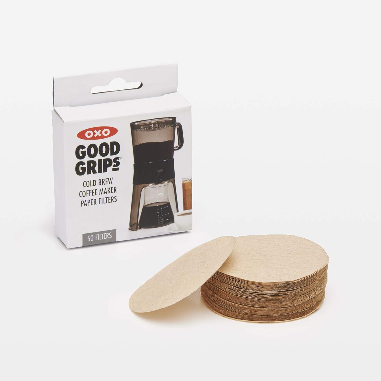 imageOXO Good Grips Cold Brew Coffee Maker Replacement Paper Filters Brown 50 Per Box