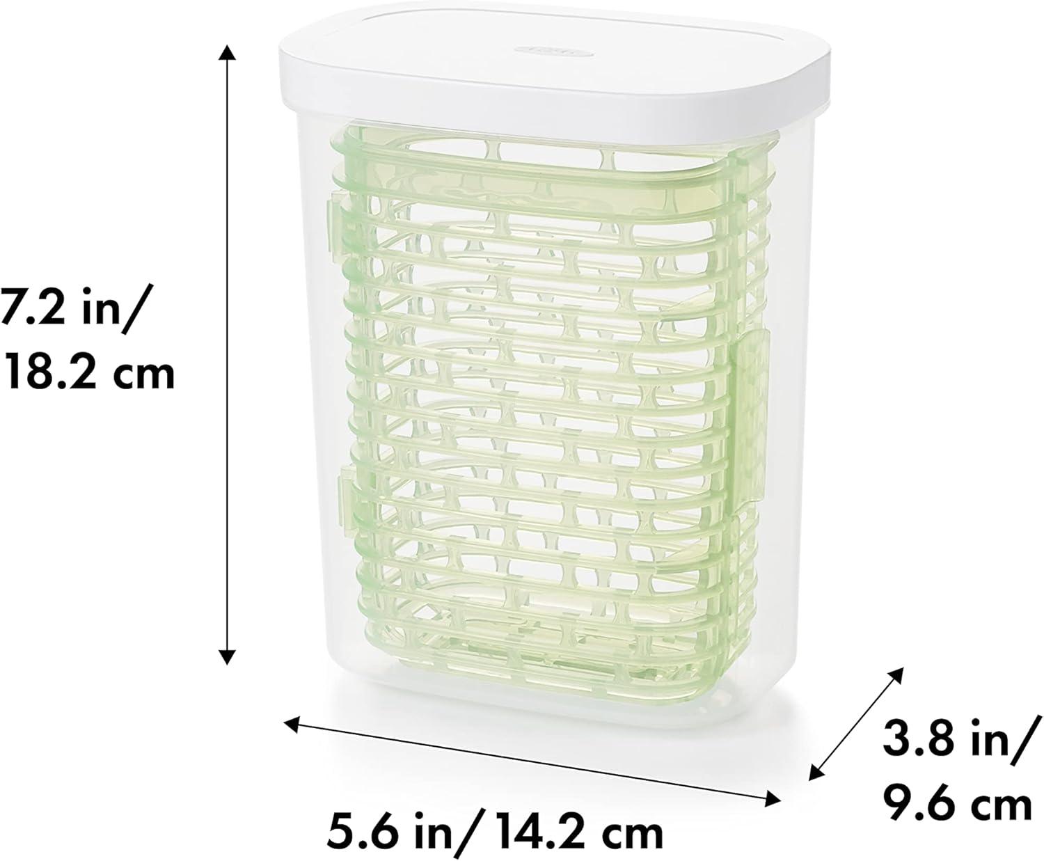 imageOXO Good Grips GreenSaver Produce Keeper 43 QtWhite18 QT Herb Keeper