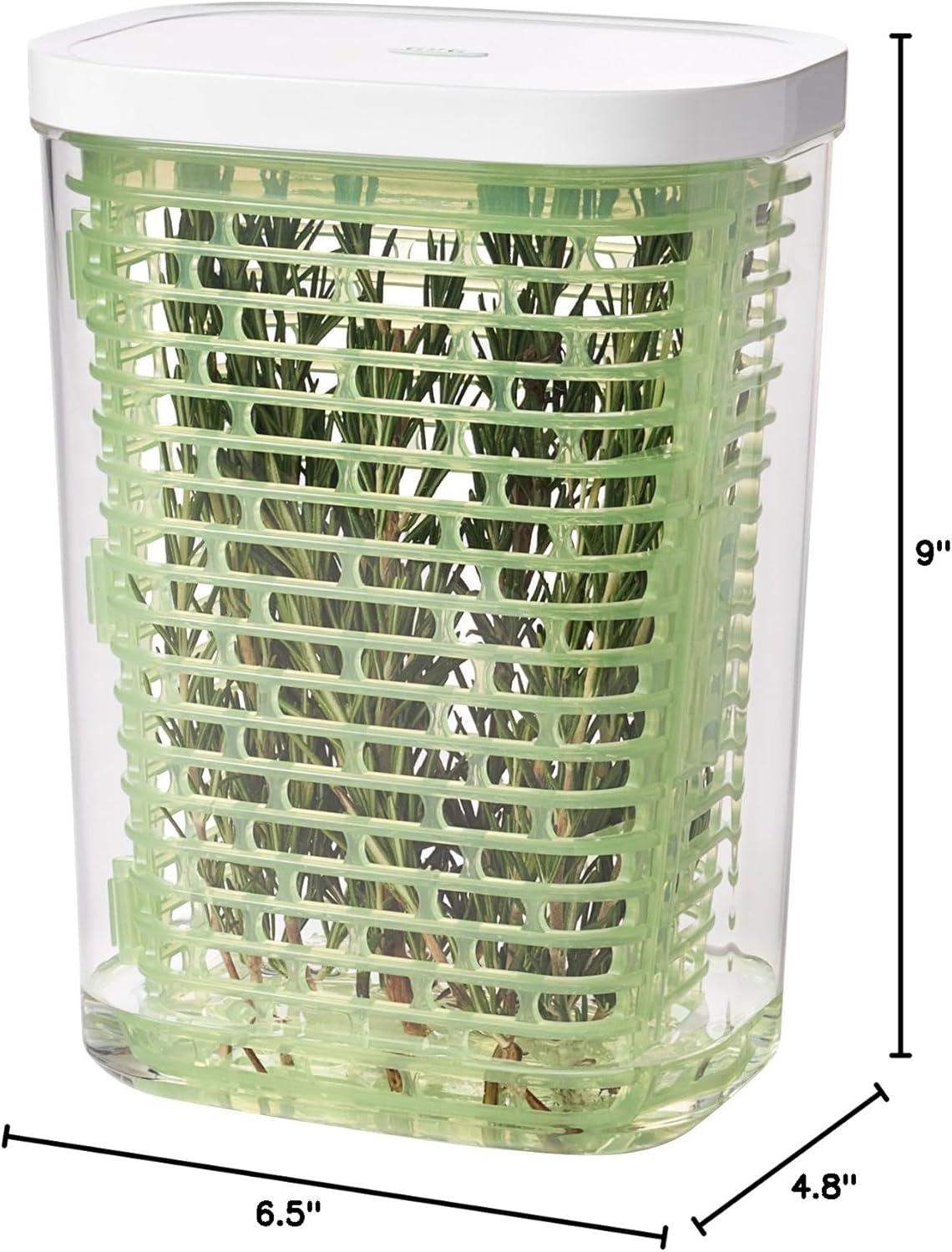 imageOXO Good Grips GreenSaver Produce Keeper 43 QtWhite28 QT Herb Keeper