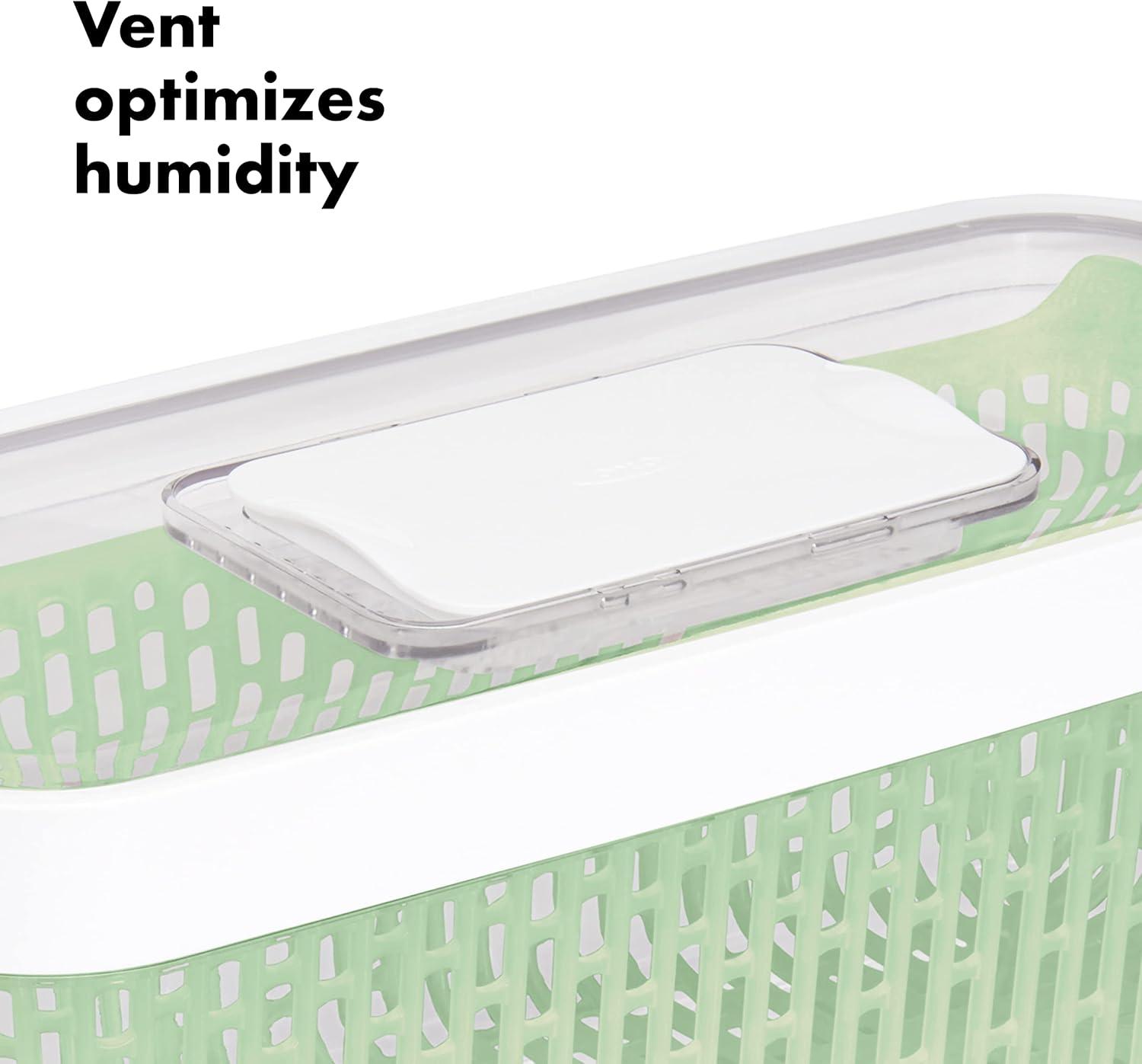 imageOXO Good Grips GreenSaver Produce Keeper 43 QtWhiteLarge 5 QT Produce Keeper