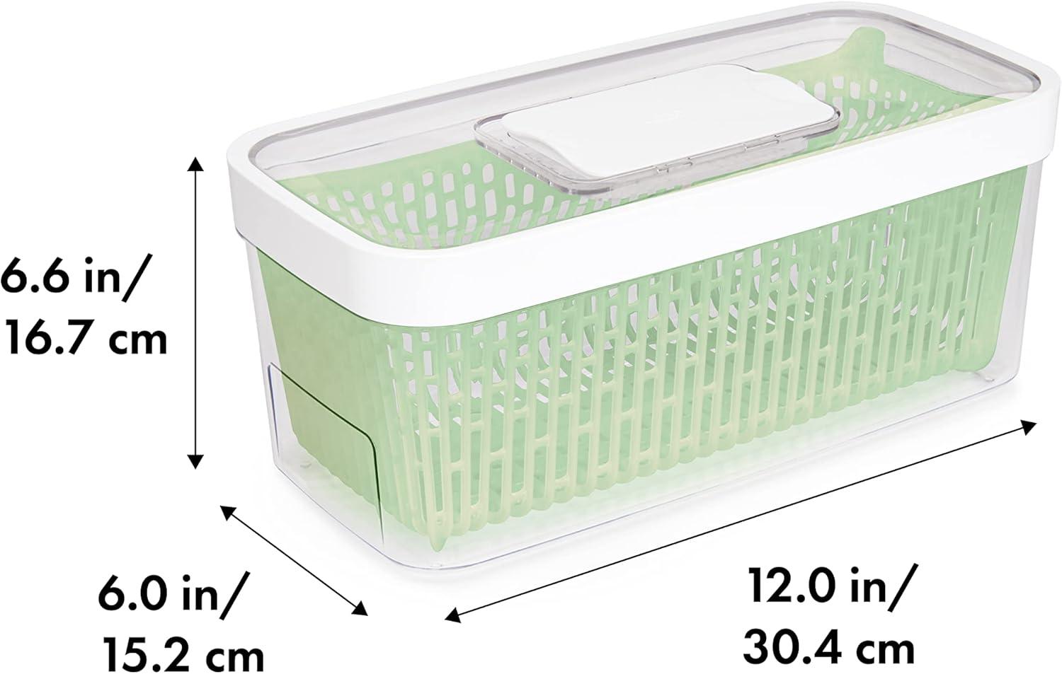 imageOXO Good Grips GreenSaver Produce Keeper 43 QtWhiteLarge 5 QT Produce Keeper