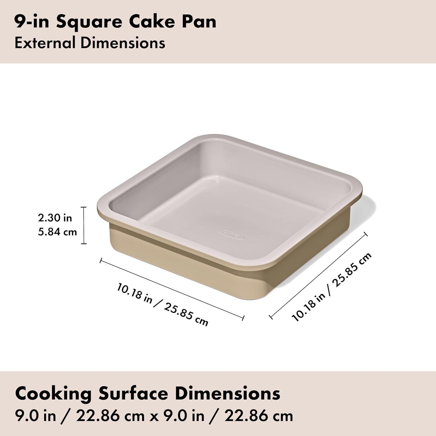imageOXO Good Grips NonStick Pro Ceramic Coated Metal Bakeware Half Sheet Pan Storm BlueBiscuit
