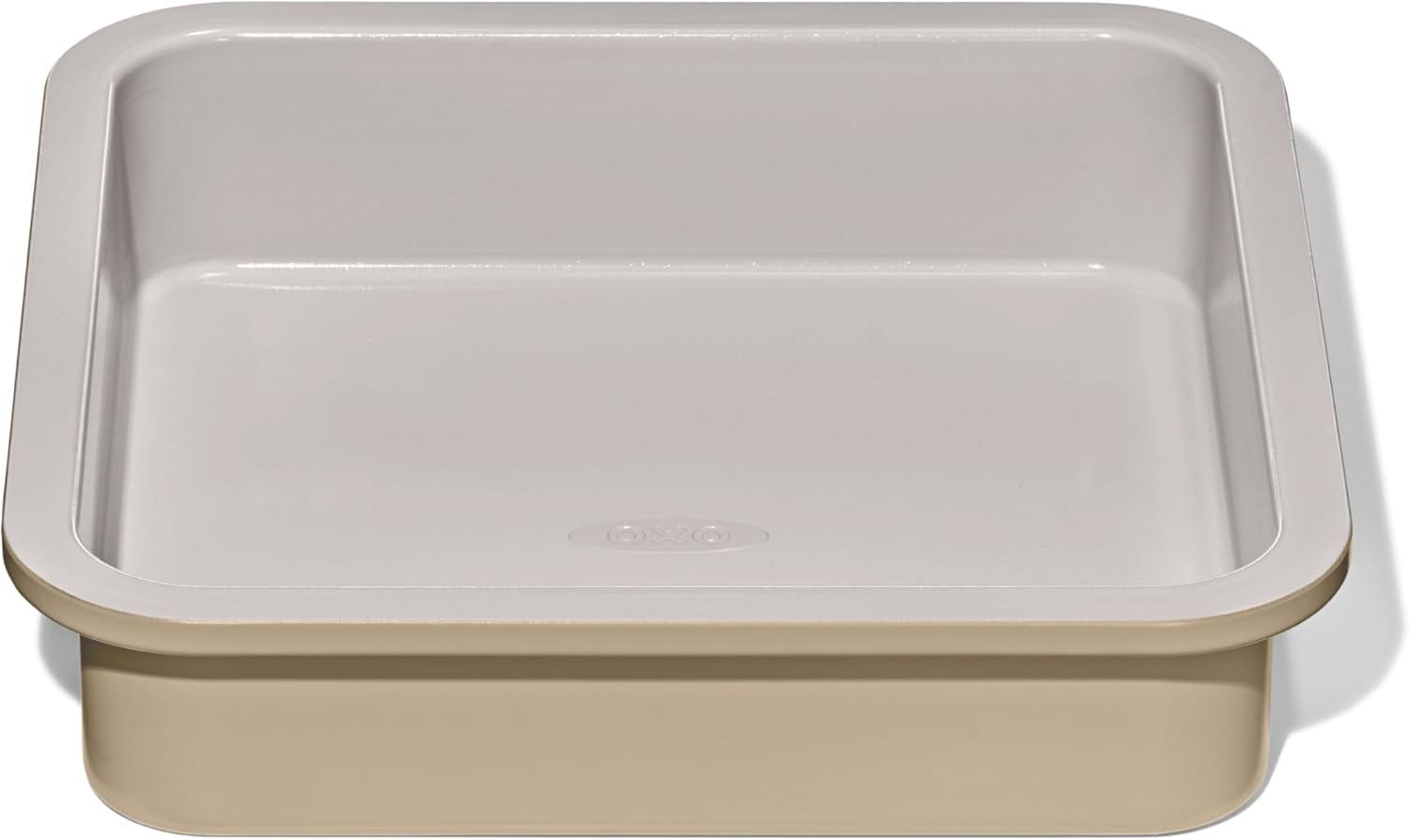 imageOXO Good Grips NonStick Pro Ceramic Coated Metal Bakeware Half Sheet Pan Storm BlueBiscuit