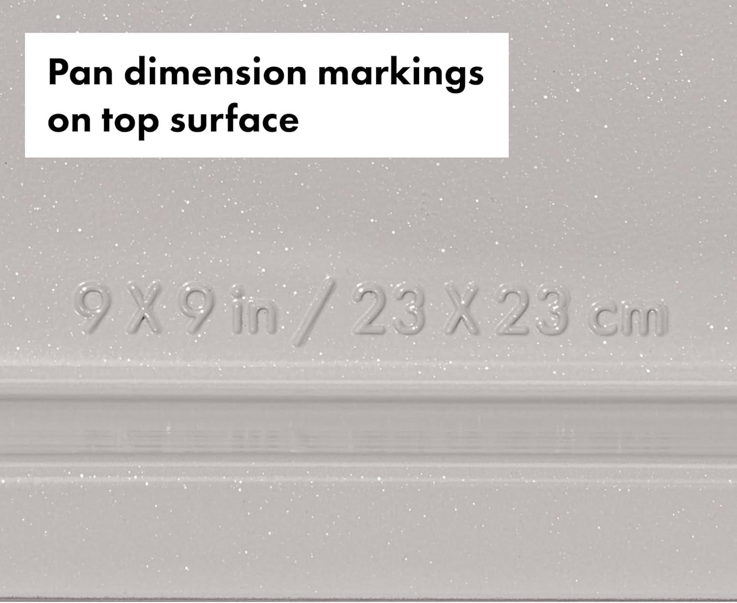 imageOXO Good Grips NonStick Pro Ceramic Coated Metal Bakeware Half Sheet Pan Storm BlueBiscuit