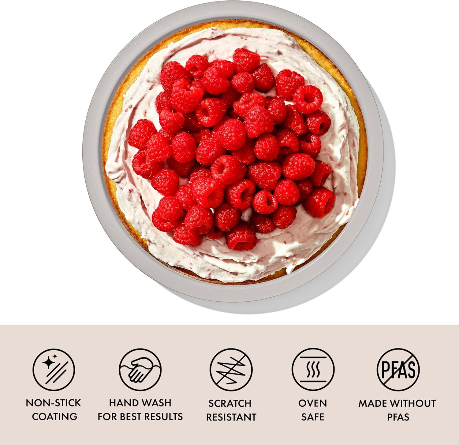 imageOXO Good Grips NonStick Pro Ceramic Coated Metal Bakeware Half Sheet Pan Storm BlueBiscuit