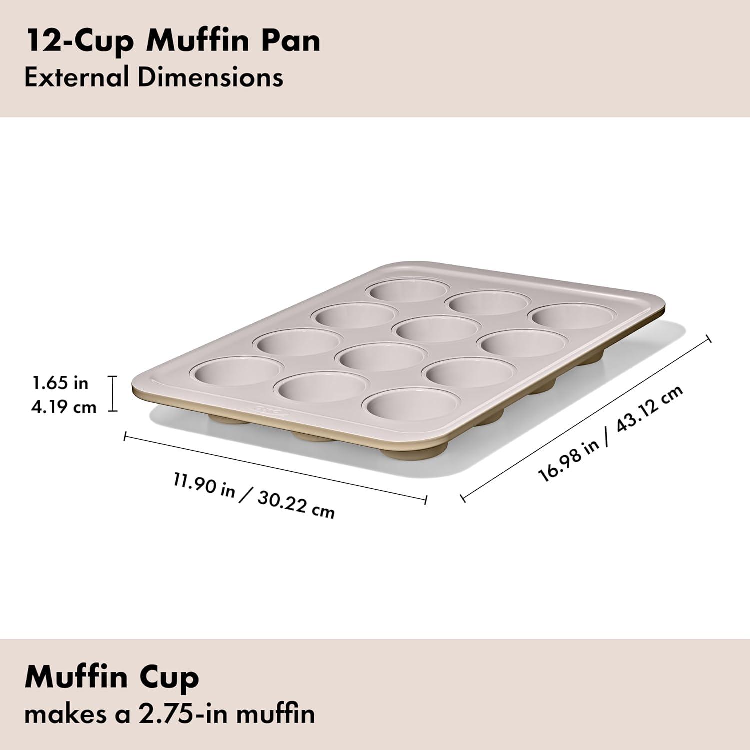 imageOXO Good Grips NonStick Pro Ceramic Coated Metal Bakeware Half Sheet Pan Storm BlueBiscuit