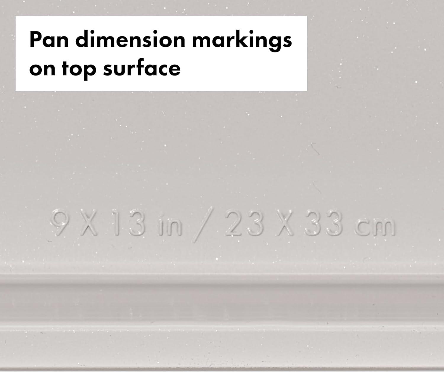 imageOXO Good Grips NonStick Pro Ceramic Coated Metal Bakeware Half Sheet Pan Storm BlueBiscuit