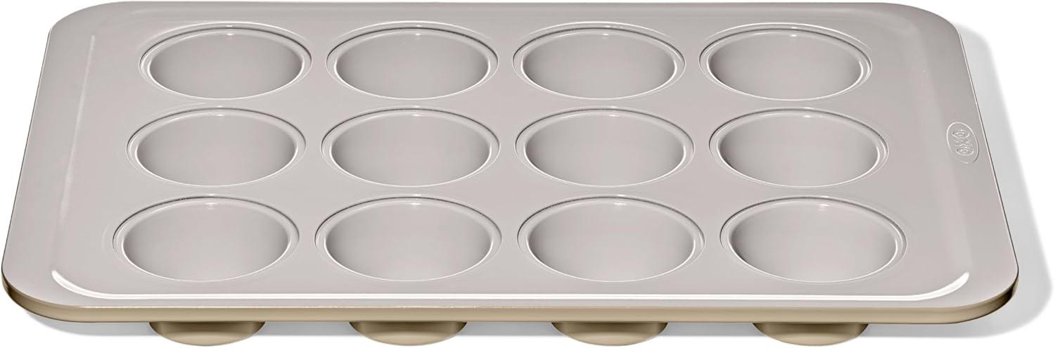 imageOXO Good Grips NonStick Pro Ceramic Coated Metal Bakeware Half Sheet Pan Storm BlueBiscuit