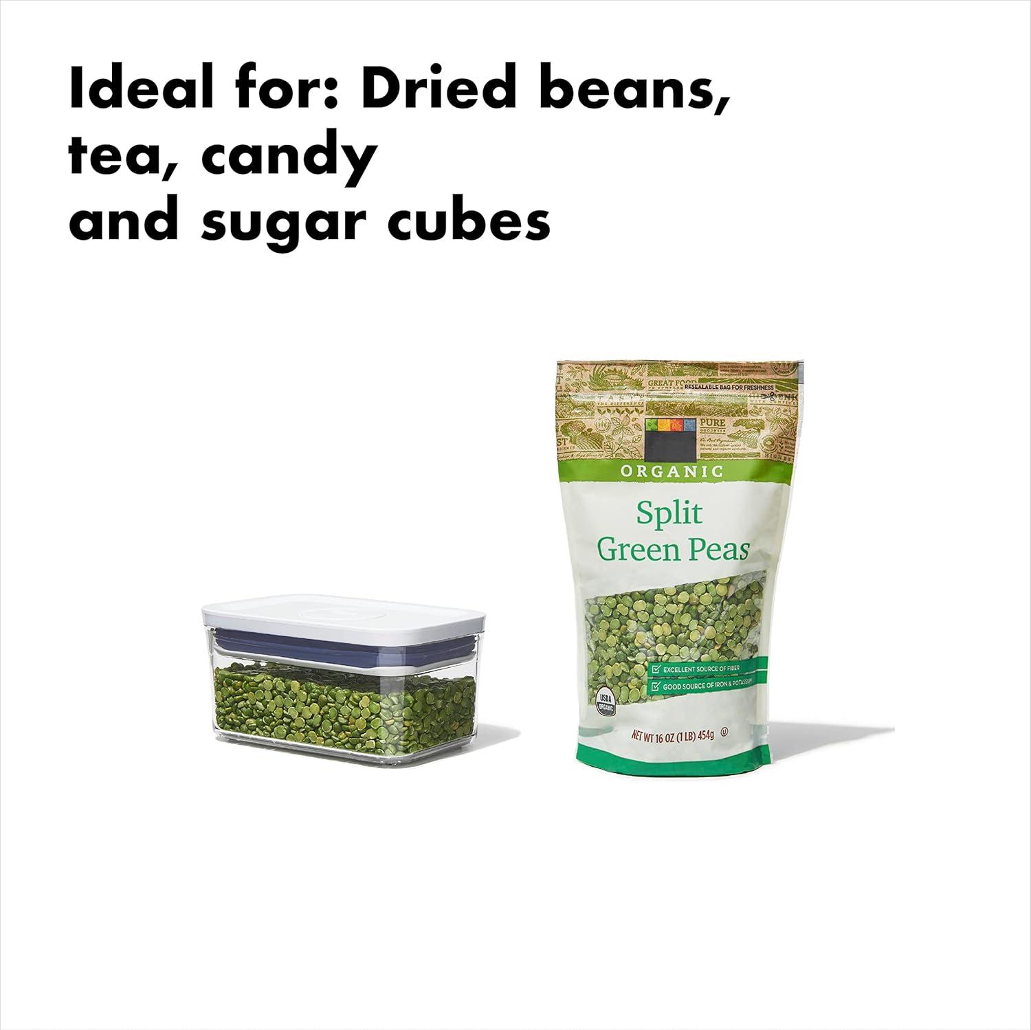 imageOXO Good Grips POP Container Airtight 17 Qt for Coffee and More Food Storage Rectangle Clear06 Qt Rectangle Tea