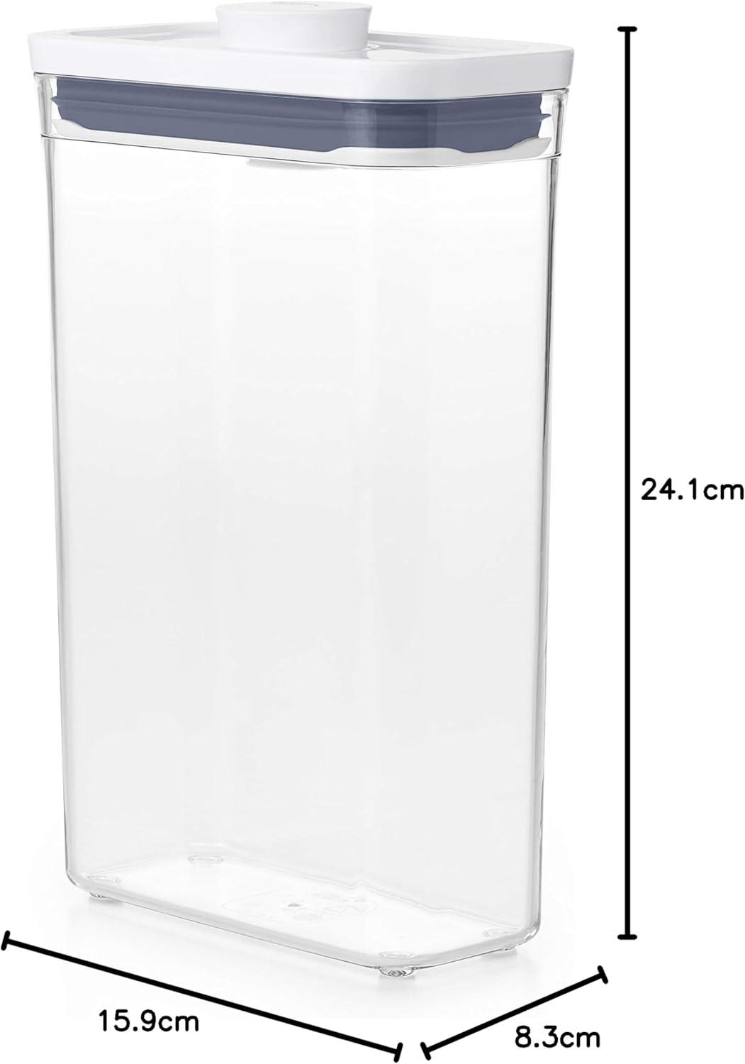 imageOXO Good Grips POP Container Airtight 17 Qt for Coffee and More Food Storage Rectangle Clear19 Qt Rectangle Granola Pack of 8