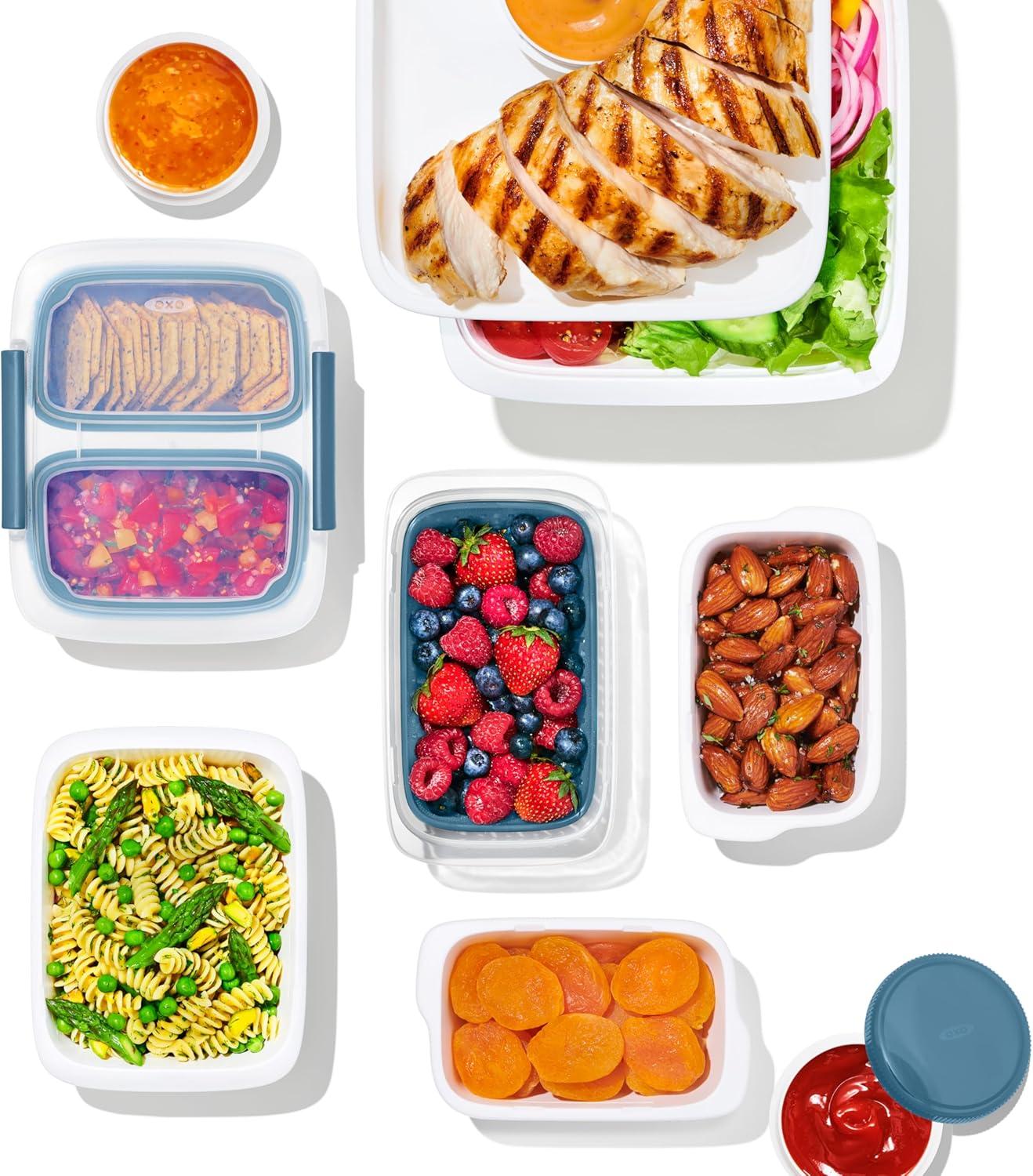 imageOXO Good Grips Prep ampamp Go 10 Piece Meal Prep SetOcean Blue