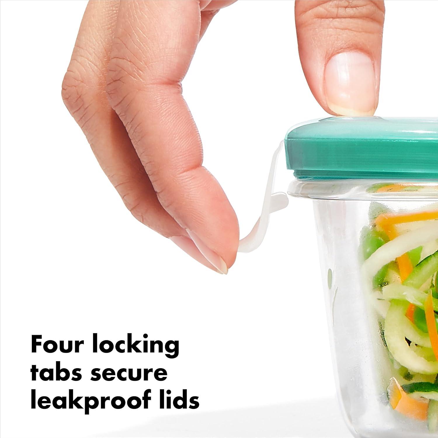 imageOXO Good Grips Smart Seal Leakproof Plastic Airtight Food Storage Container Set30 Piece