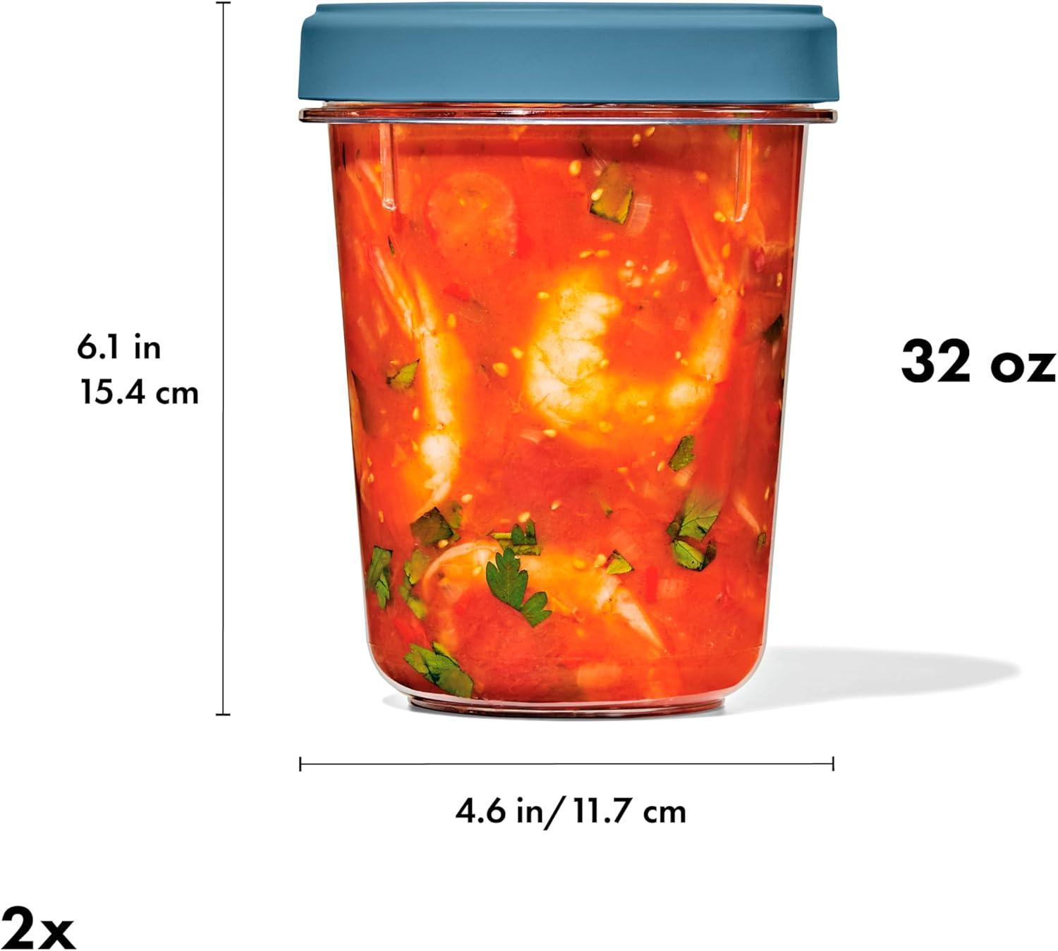 imageOXO Good Grips Twist ampamp Stack 12Piece Container Set32 oz