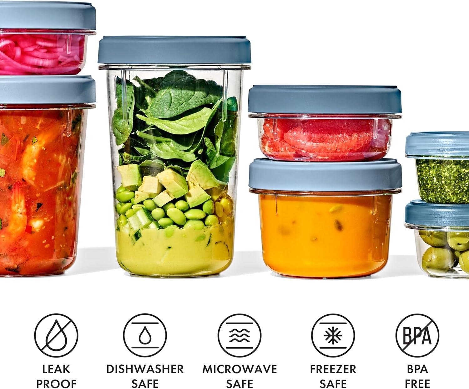 imageOXO Good Grips Twist ampamp Stack 12Piece Container Set5 oz