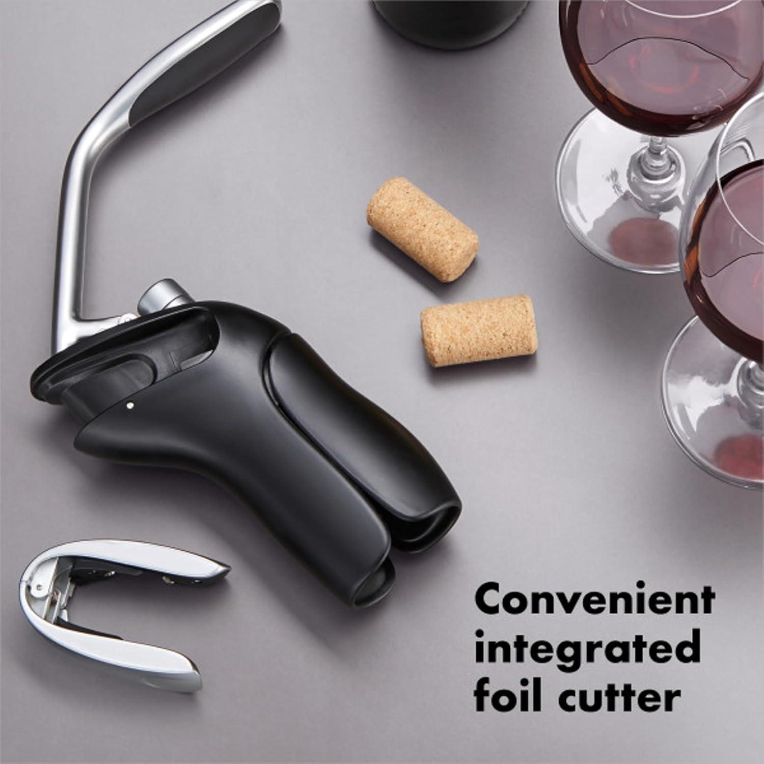 imageOXO Steel Vertical Lever Corkscrew with Removable Foil Cutter21