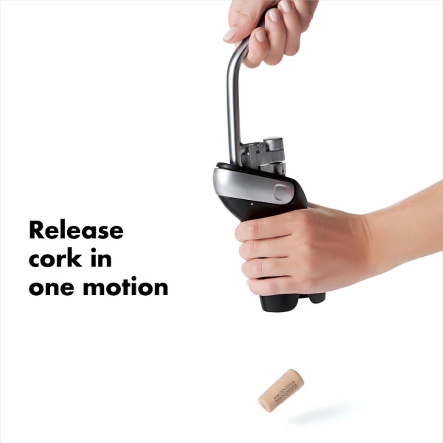 imageOXO Steel Vertical Lever Corkscrew with Removable Foil Cutter21
