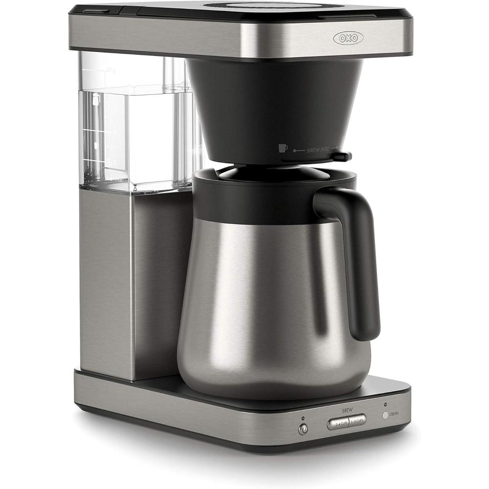 imageOXO Brew 8Cup Coffee Maker  SingleServe ampamp Carafe Thermal Stainless Steel SCA CertifiedStainless Steel