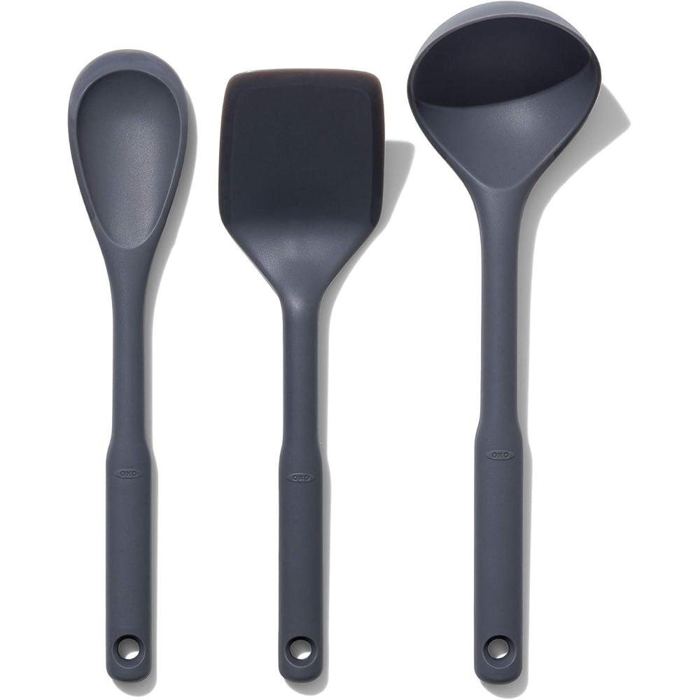 imageOXO Good Grips 3Piece Silicone Utensil Set Gray One size3Piece Set