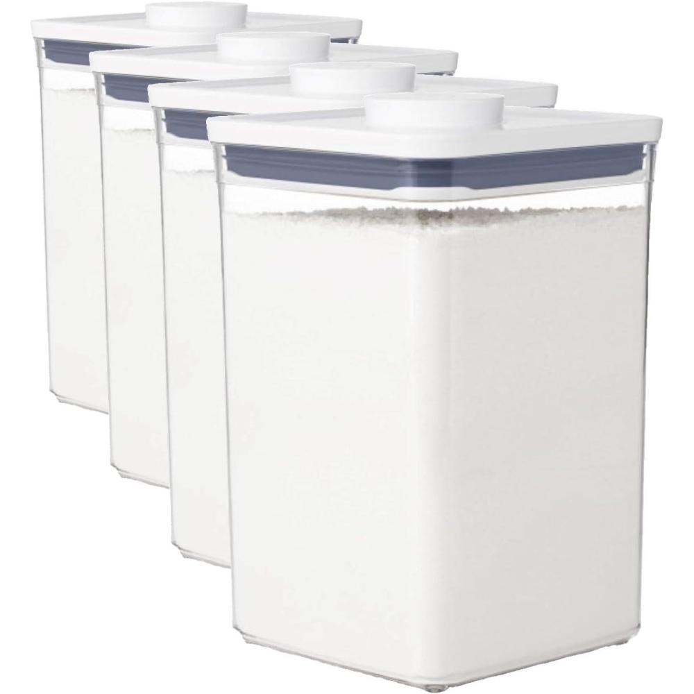 imageOXO Good Grips POP Container  44 Qt42 L Airtight Food Storage Containers44 Qt  Square  Flour Pack of 4