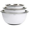 imageOXO Good Grips 3Piece Stainless Steel Mixing Bowl Set  BlueGrayWhite