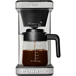 OXO Brew 8-Cup Coffee Maker – Single-Serve & Carafe, Thermal Stainless Steel, SCA Certified(Glass)