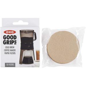 OXO Good Grips Cold Brew Coffee Maker Replacement Paper Filters, Brown, 50 Per Box
