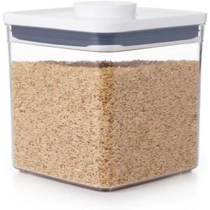 OXO Good Grips POP Container – 4.4 Qt/4.2 L, Airtight Food Storage Containers(2.8 Qt – Square – Sugar)