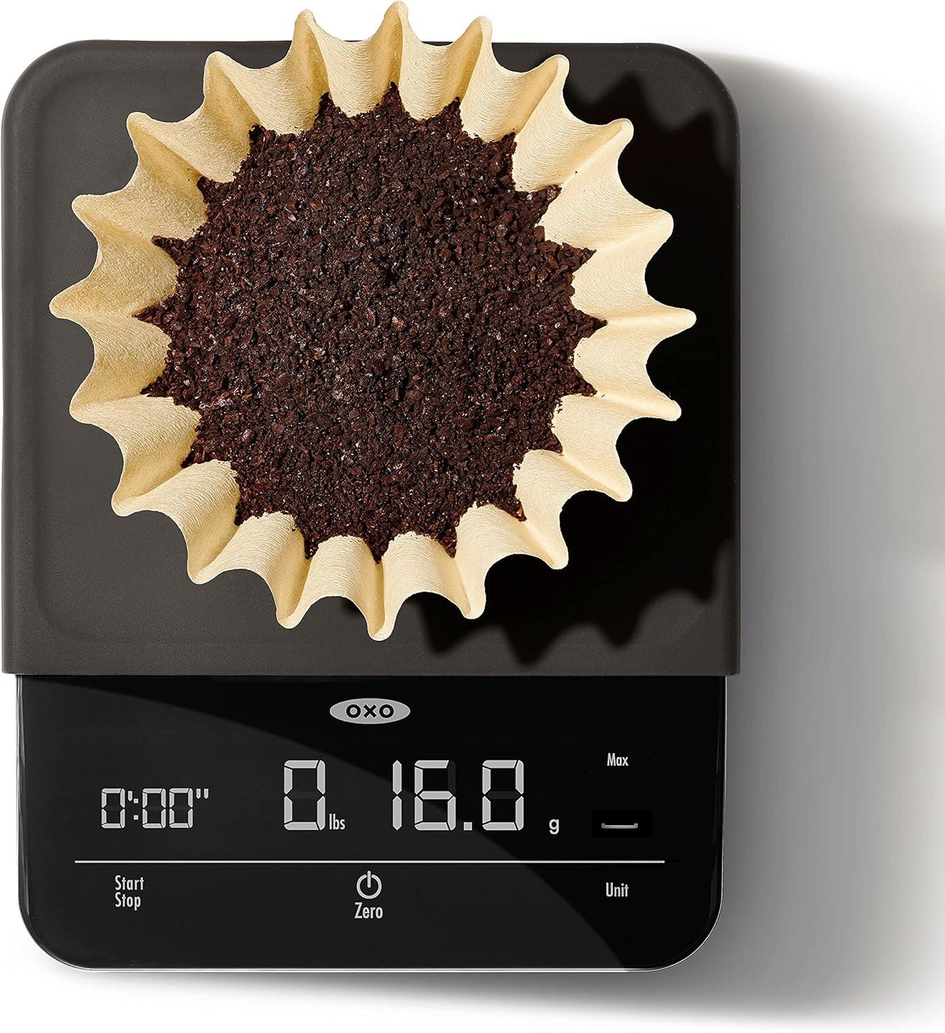 imageOXO Brew 6 Lb Precision Coffee Scale with Timer Black