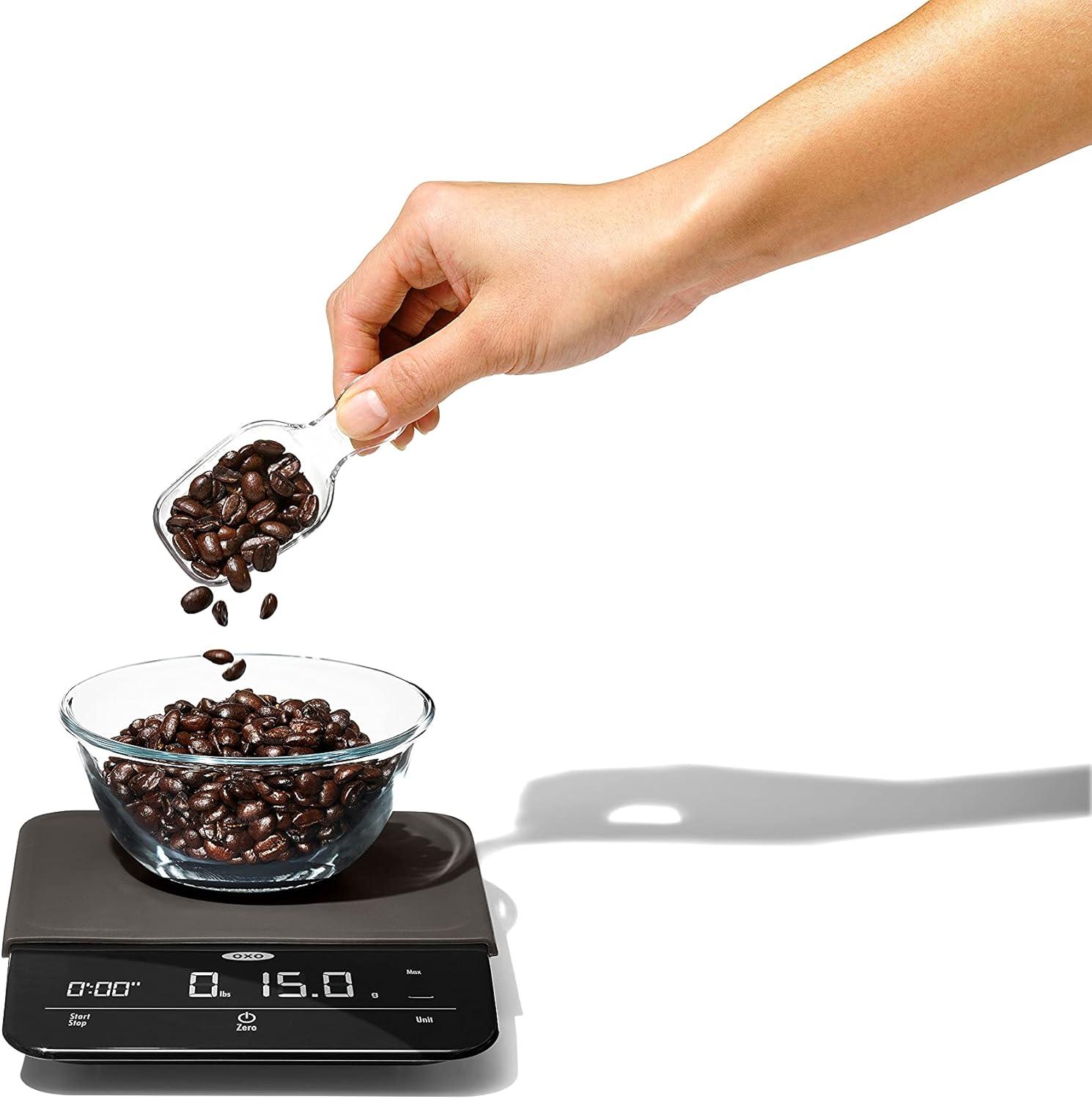 imageOXO Brew 6 Lb Precision Coffee Scale with Timer Black
