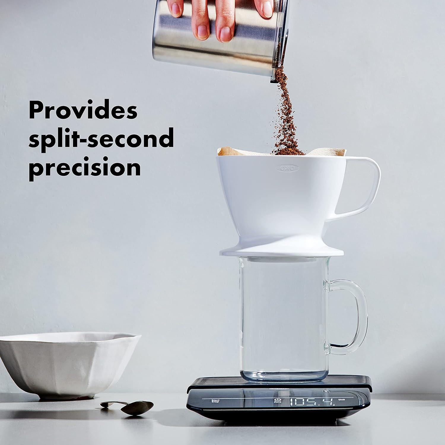 imageOXO Brew 6 Lb Precision Coffee Scale with Timer Black
