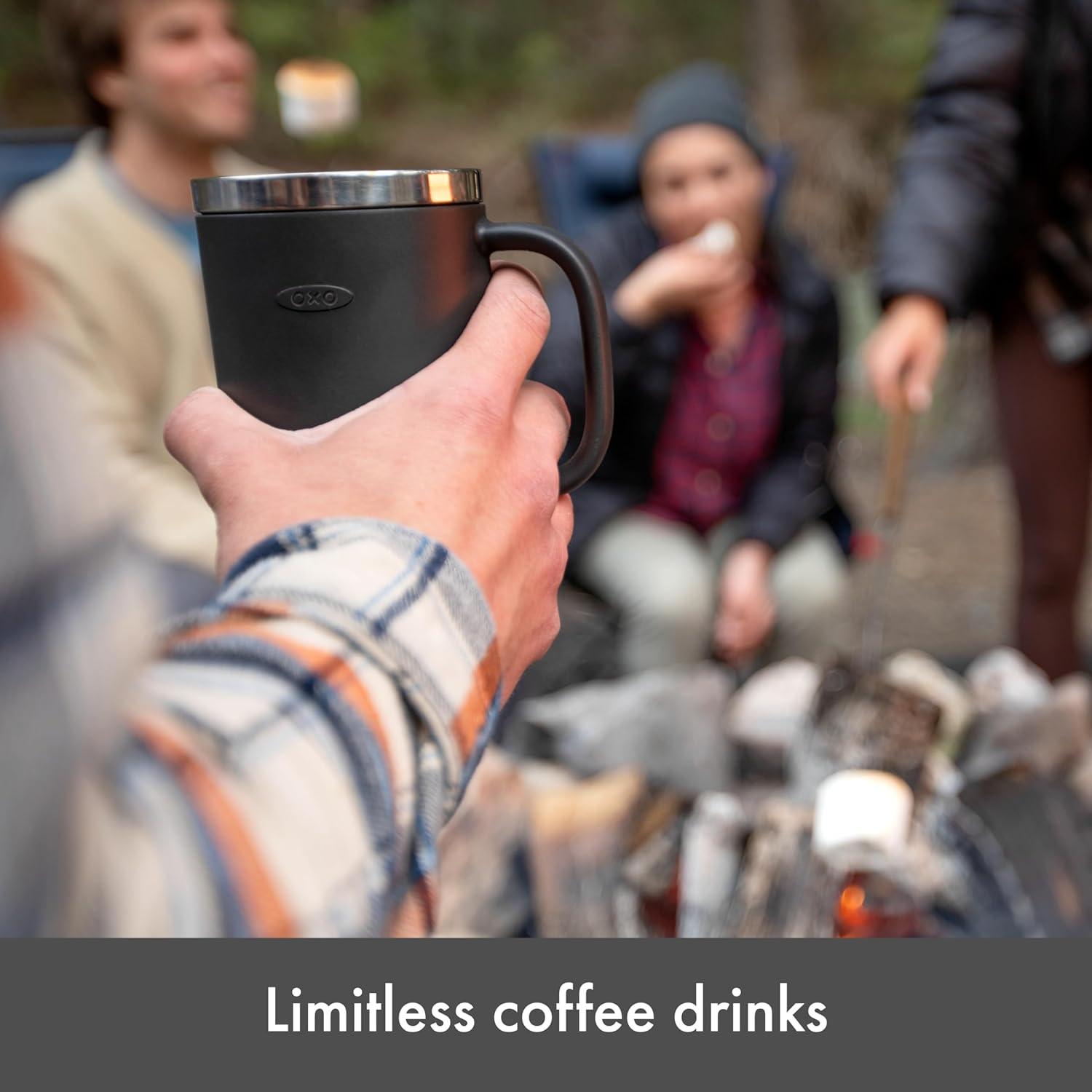 imageOXO Brew Rapid Brewer Portable Coffee Maker Fast Manual Hot ampamp Cold Brew Small Handheld Brewer Compact Travel Coffee MakerOne Size