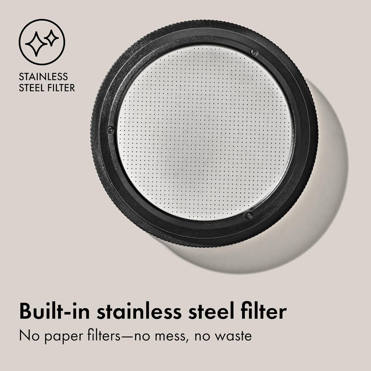 imageOXO Brew Rapid Brewer Portable Coffee Maker Fast Manual Hot ampamp Cold Brew Small Handheld Brewer Compact Travel Coffee MakerOne Size