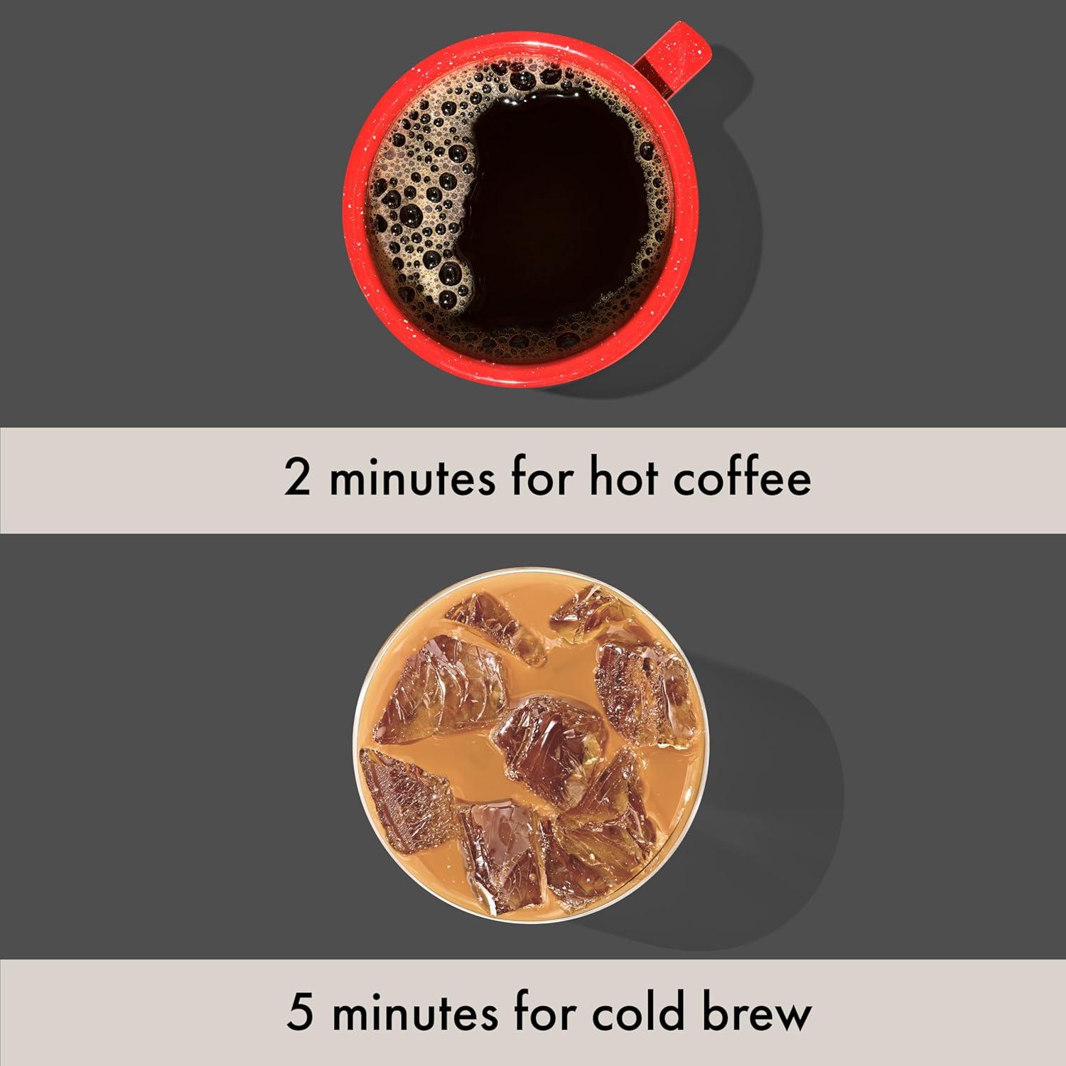 imageOXO Brew Rapid Brewer Portable Coffee Maker Fast Manual Hot ampamp Cold Brew Small Handheld Brewer Compact Travel Coffee MakerOne Size