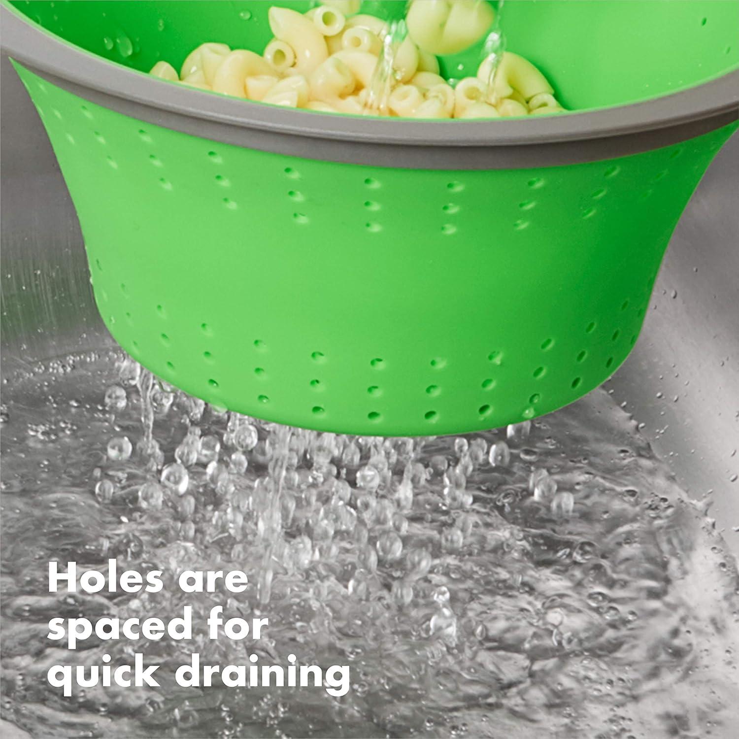 imageOXO Collapsible Colander 35 quart Green2 quart