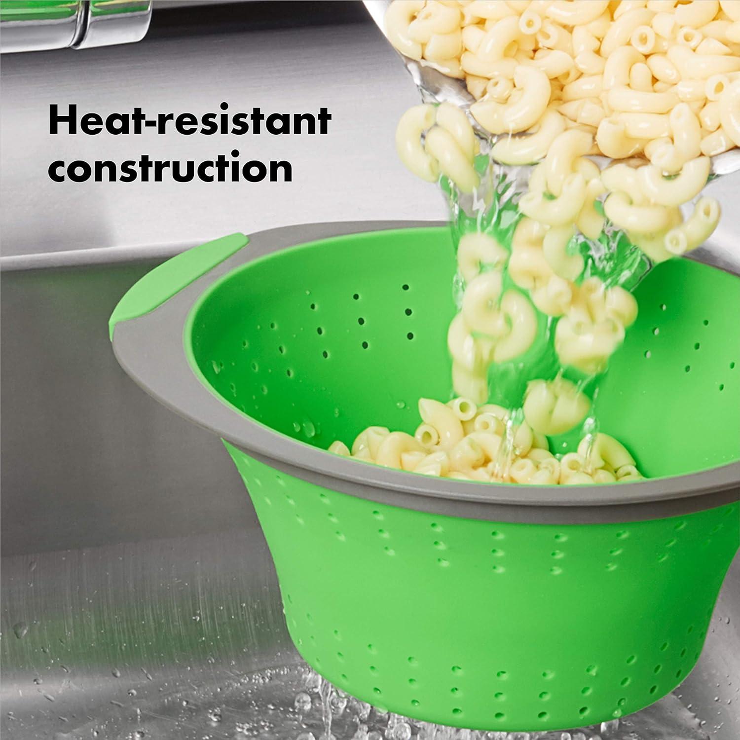 imageOXO Collapsible Colander 35 quart Green2 quart