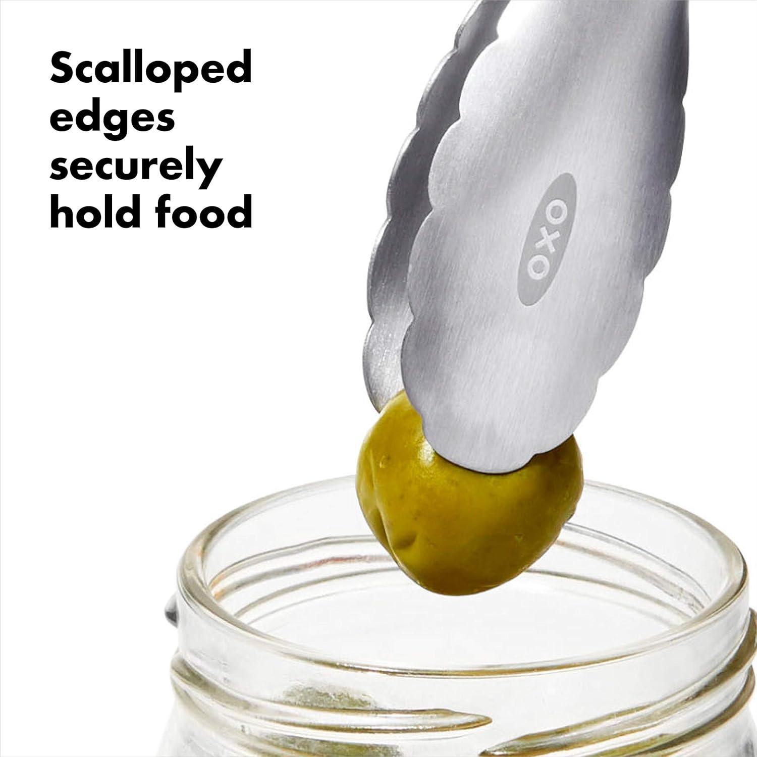 imageOXO Good Grips 12Inch StainlessSteel Locking Tongs7Inch Mini