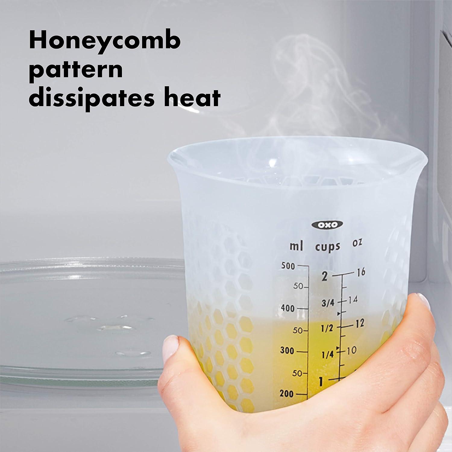 imageOXO Good Grips 3 Piece Squeeze ampamp Pour Silicone Measuring Cup Set1 Cup