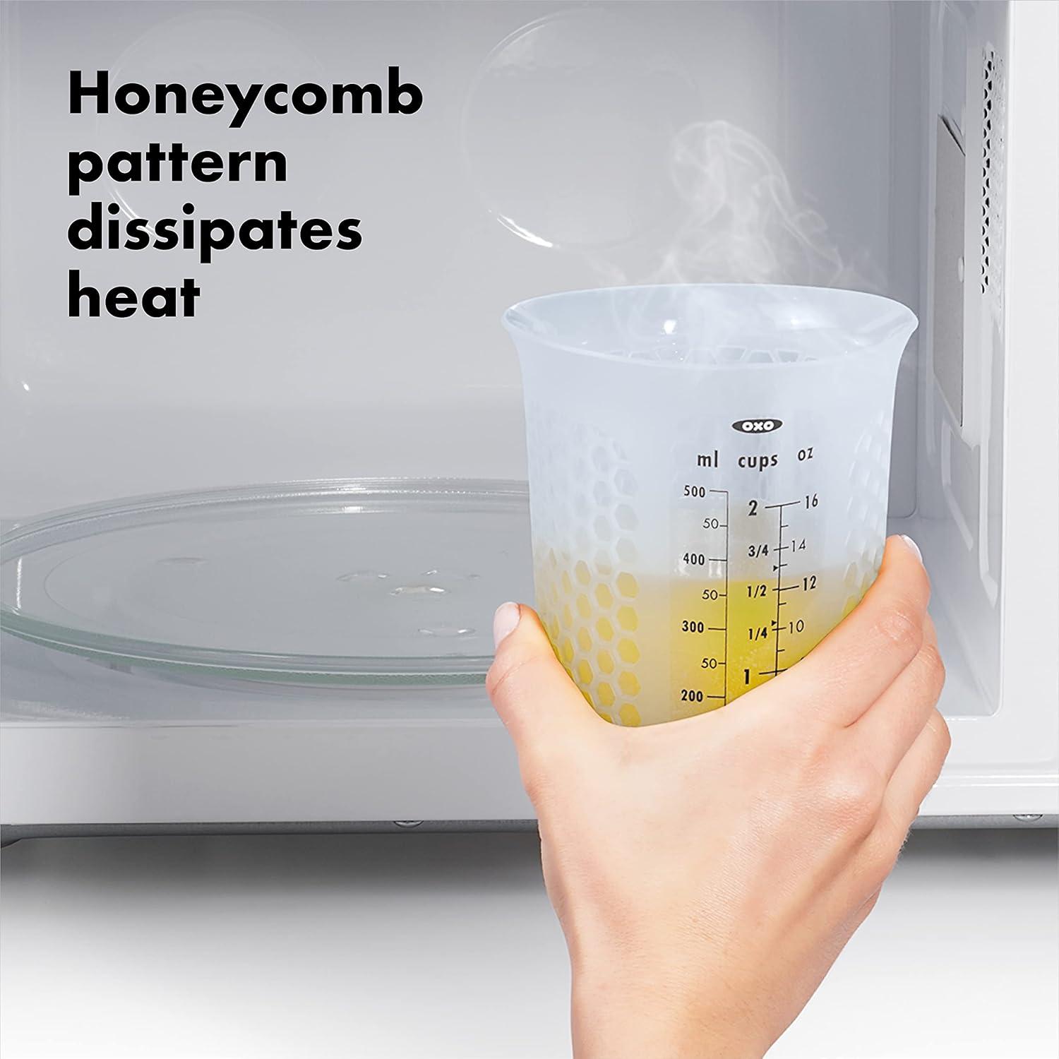 imageOXO Good Grips 3 Piece Squeeze ampamp Pour Silicone Measuring Cup Set3Piece Set Pack of 12