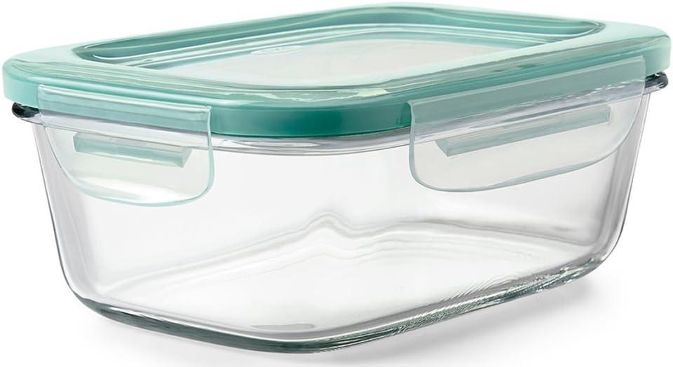 imageOXO Good Grips 35 Cup Smart Seal Airtight Glass Rectangle Food Storage ContainerGlass