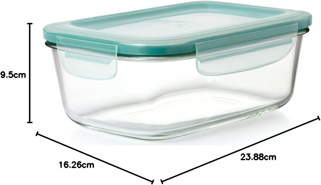 imageOXO Good Grips 35 Cup Smart Seal Airtight Glass Rectangle Food Storage ContainerGlass