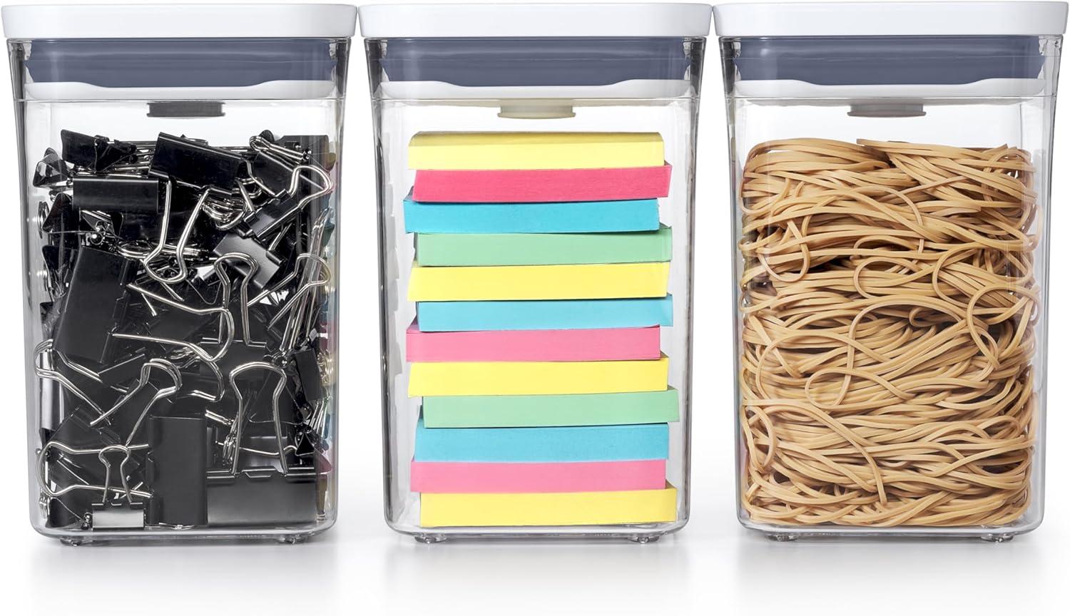 imageOXO Good Grips 3PC Small Square Short POP Container SetContainer Set