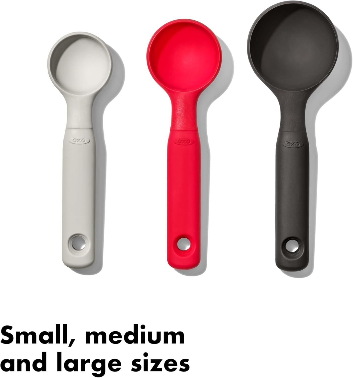 imageOXO Good Grips 3Piece Silicone Cookie Scoop Set3 Scoops