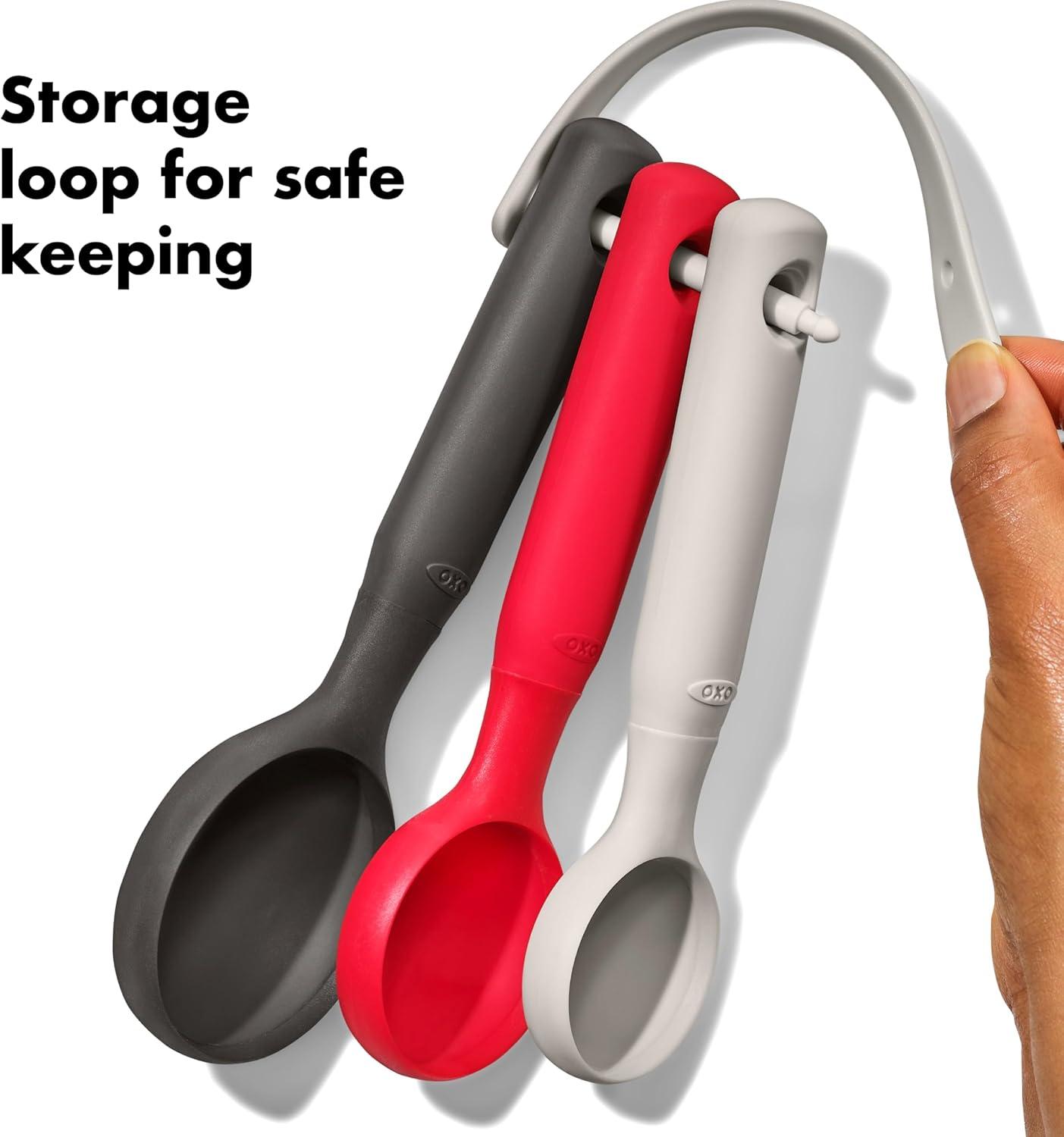 imageOXO Good Grips 3Piece Silicone Cookie Scoop Set3 Scoops