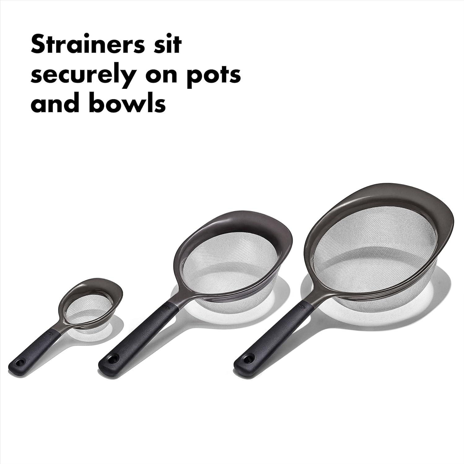 imageOXO Good Grips 3Piece Strainer Set3 Strainer Set