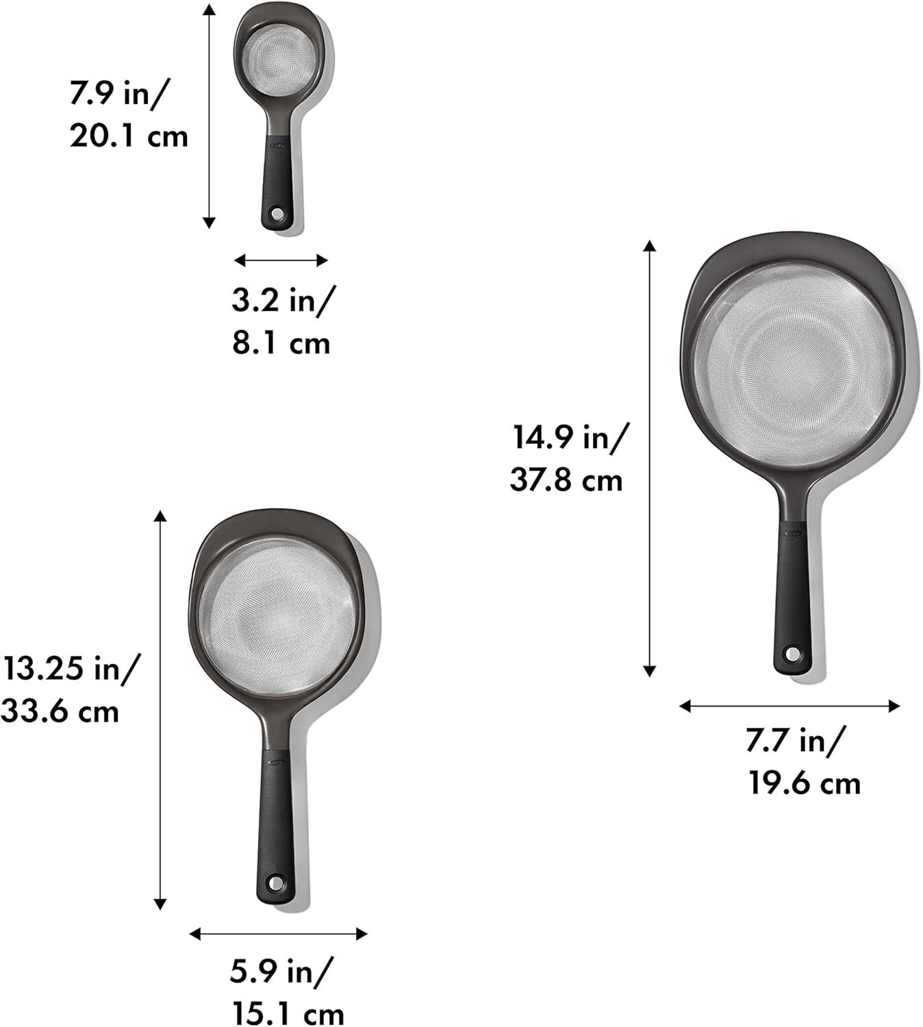 imageOXO Good Grips 3Piece Strainer Set3 Strainer Set