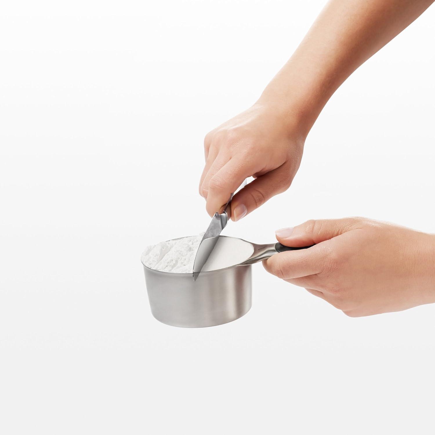 imageOXO Good Grips 4 Piece Stainless Steel Measuring Spoons with Magnetic SnapsSet